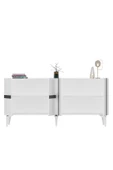 DEMONTE DECOR VANİA KONSOL 4 KAPAKLI BEYAZ-GÜMÜŞ - 6
