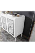 DEMONTE DECOR 3 Kapaklı Katya Konsol Beyaz-gümüş - 3