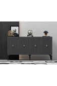 DEMONTE DECOR MİDDAS KONSOL ANTRASİT-GÜMÜŞ - 1