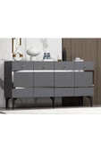 DEMONTE DECOR İPEK KONSOL ANTRASİT GÜMÜŞ - 2