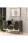 DEMONTE DECOR LINDA KONSOL ANTRASİT-ALTIN - 1