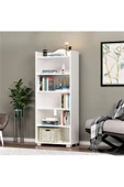 DEMONTE DECOR 6 Raflı Wıse Kitaplık Beyaz thumbnail 2