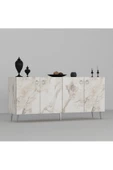 DEMONTE DECOR Drop Konsol Efesmermer-gümüş - 5