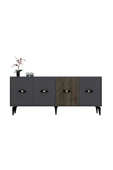DEMONTE DECOR CHERRY 180 CM KONSOL(KX180) ANTRASİT-CEVİZ - 3