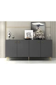 DEMONTE DECOR DROP KONSOL ANTRASİT-ALTIN - 1