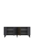 DEMONTE DECOR VERY 180 CM KONSOL (KX180) ANTRASİT-CEVİZ - 7
