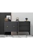 DEMONTE DECOR MİDDAS KONSOL ANTRASİT-ALTIN - 6