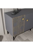 DEMONTE DECOR OSSO KONSOL ANTRASİT (CEVİZ DESEN) - 3