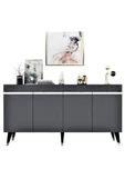 DEMONTE DECOR DEFFNE KONSOL ANTRASİT-GÜMÜŞ - 4