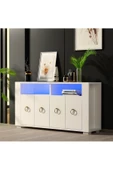 DEMONTE DECOR Klein Led Aydınlatmalı Konsol Beyaz - 2