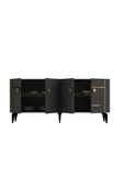 DEMONTE DECOR MADERA KONSOL ANTRASİT-ALTIN - 6