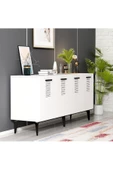 DEMONTE DECOR Asimodh 4 Kapaklı Konsol Safirmeşe Beyaz - 2