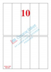 37MM*133MM A4 LAZER ETİKET 1 PAKET 100 SAYFA - 1