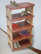 RATTAN AYAKKABILIK DEKORATİF 5 KATLI AYAKKABILIK ÜCRETSİZ KARGO - 1
