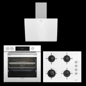 Arçelik Yeni Model Beyaz Buhar Destekli Cam Ankastre Set thumbnail 1