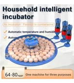 80 Yumurta Kapasiteli Tam Otomatik Çiftlik Kuluçka Makinesi Wifi Ampul Kamera Hediyeli MZ-80 - 8
