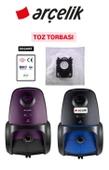 Arçelik TRB 6984 -TRB 6986 Süpürgesi Toz Torbası 20 Adet 2 Adet Motor Koruma Filitresi - 1
