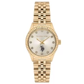 U.S. POLO ASSN. USPA2086-04 ALTIN KAPLAMA KADIN KOL SAATİ - 1