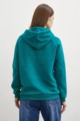 Kapüşonlu Sweatshirt Yeşil - 3