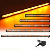 Off Road/İş Makinası/Çekici/Traktör İçin 6p Cob Bar Led Turuncu-Cakkar modlu-88cm-Videolu Anlatım thumbnail 1
