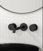 Teska Grande Shine Lavabo Bataryası-Full Siyah - 2