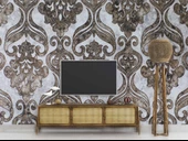 Motifli Mermer Desenli Duvar Kağıdı - 3