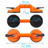 Vantuz Cam Vantuzu Vakumlu Cam Fayans Ahşap Tutucu Taşıma Araba Kaporta Göcük Çektirme 2'li Plastik thumbnail 5