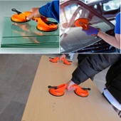 Vantuz Cam Vantuzu Vakumlu Cam Fayans Ahşap Tutucu Taşıma Araba Kaporta Göcük Çektirme 2'li Plastik thumbnail 2