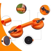 Vantuz Cam Vantuzu Vakumlu Cam Fayans Ahşap Tutucu Taşıma Araba Kaporta Göcük Çektirme 2'li Plastik thumbnail 6