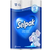 Selpak 3 Katlı 12'li Rulo Kağıt Havlu - 1