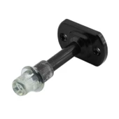 Parlak Siyah Plastik Kapı Pencere  Tampon 8 CM Vidalı Duvar Koruyucu Silikon Stoper 10 Adet thumbnail 4