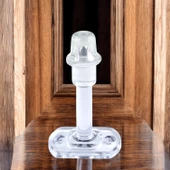 Şeffaf Plastik Kapı Pencere Arkası Tampon 8 CM Vidalı Duvar Koruyucu Silikon Stoper 1 Adet thumbnail 5