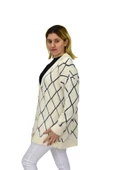 Kadın Triko Düğmeli Baklava Desen Hırka 5100 BGL-ST04068 - 8