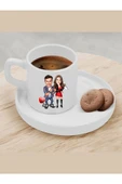 Kişiye Özel Türk Kahvesi Fincanı Karikatür Sevgili Fincanı 3 - 1