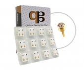 Qpp Kulak Delme Küpesi 12 Çift Sarıya Beyaz Büyük Taş - 1