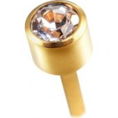 Qpp Kulak Delme Küpesi 12 Çift Sarıya Beyaz Büyük Taş - 2