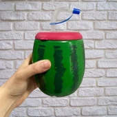 BUFFER® Karpuz Model Kendiliğinden Pipetli 900 ml Suluk, Matara - 2