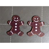 Gingerbread Man Küpe Seti - 2