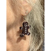 Gingerbread Man Küpe Seti - 3