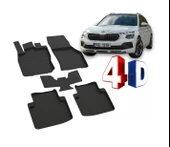 KAMİQ 2024 2025 2026 ARCA ÖZEL KAUÇUK 4D HAVUZLU PASPAS thumbnail 1