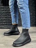 Yüksek Taban Ayakkabı 111 Siyah (Siyah Taban) thumbnail 2