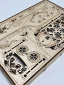 Royal Clock 3D Ahşap Saat Maketi 110x11x10 cm - 6