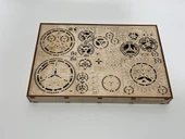 Royal Clock 3D Ahşap Saat Maketi 110x11x10 cm - 5