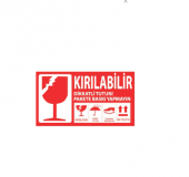 100X150 DİKKAT KIRILIR ETİKETİ 1000 SARIM - 2