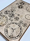 Royal Clock 3D Ahşap Saat Maketi 110x11x10 cm - 7