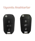 Citroen C4 C4l Kaktüs C3 C6 C8 Silikon Anahtar Kılıfı 2.Resime Bakınız - 2
