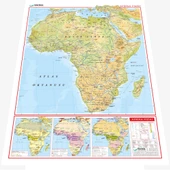 AFRİKA FİZİKİ HARİTASI (Kaplamalı) - 2