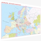 AVRUPA SİYASİ HARİTASI (Kaplamalı) - 2