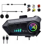 Y10 Motorsiklet Kask Kulaklık Intercom Rgb Işıklı KURYELER İÇİN - 2