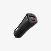 Spigen 48W USB-C 2 Port Araç içi Adaptör - Samsung PPS Destekli Hızlı Şarj Aleti iPhone & Android & iPad Type-C PD 3.0 30W + QC 3.0 18W - 2
